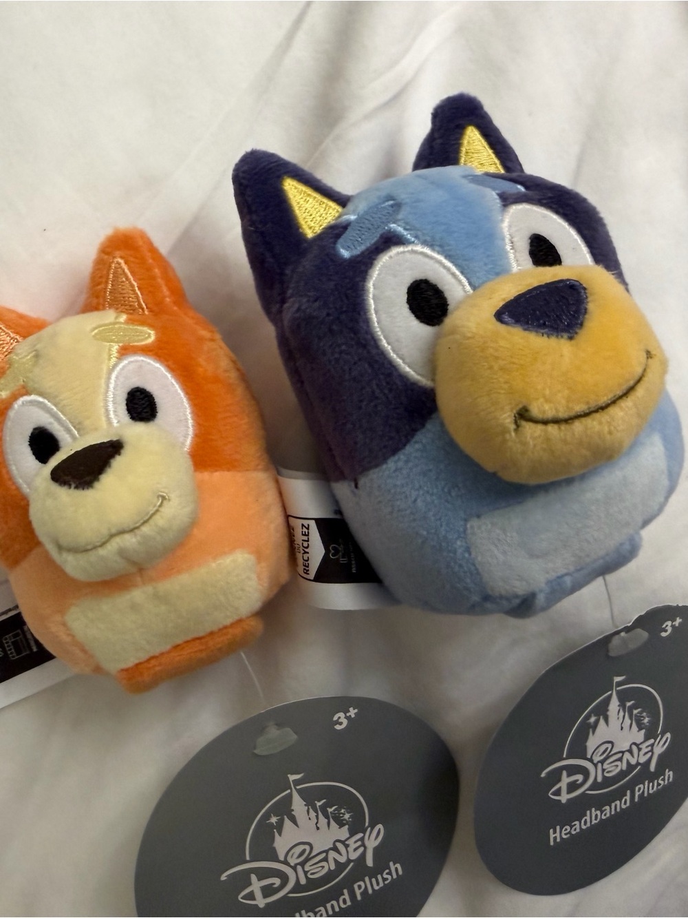 Disney Plushies for Headband bluey and bingo
